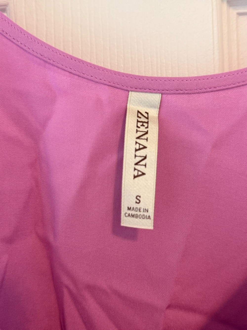 Zenana Lavender-Pink Sleeveless Shell and crop pants set - Picture 4 of 9